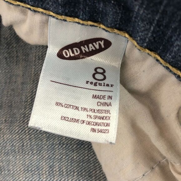 Old Navy Diva Womens Size 8 Regular Denim Blue Stretch Jeans - Picture 7 of 10